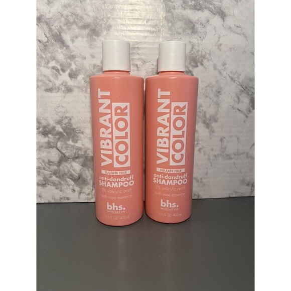 Bhs Vibrant Color Anti Dandruff Shampoo Beautiful Hair Scalp 2 Bottles 13.5 OZ - Picture 1 of 3
